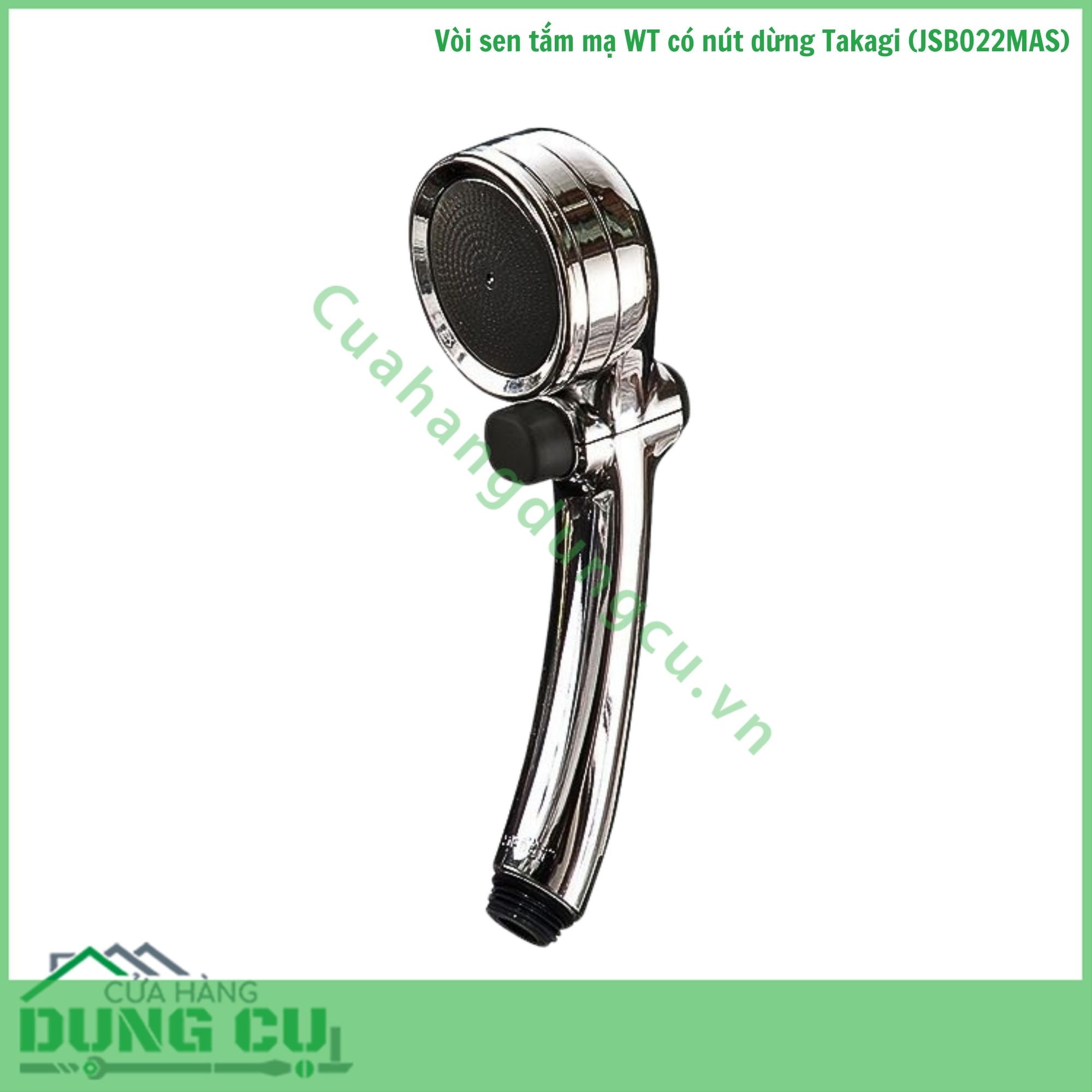 Vòi sen tắm mạ WT có nút dừng Takagi (JSB022MAS)