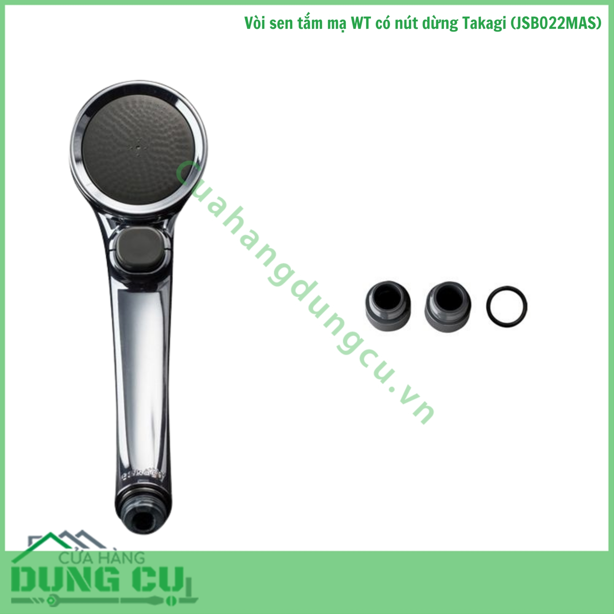 Vòi sen tắm mạ WT có nút dừng Takagi (JSB022MAS)