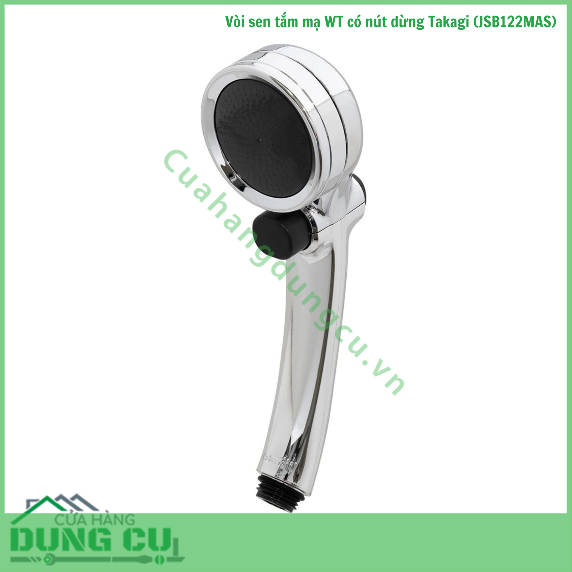 Bộ vòi sen tắm mạ WT có nút dừng Takagi (JSB122MAS)
