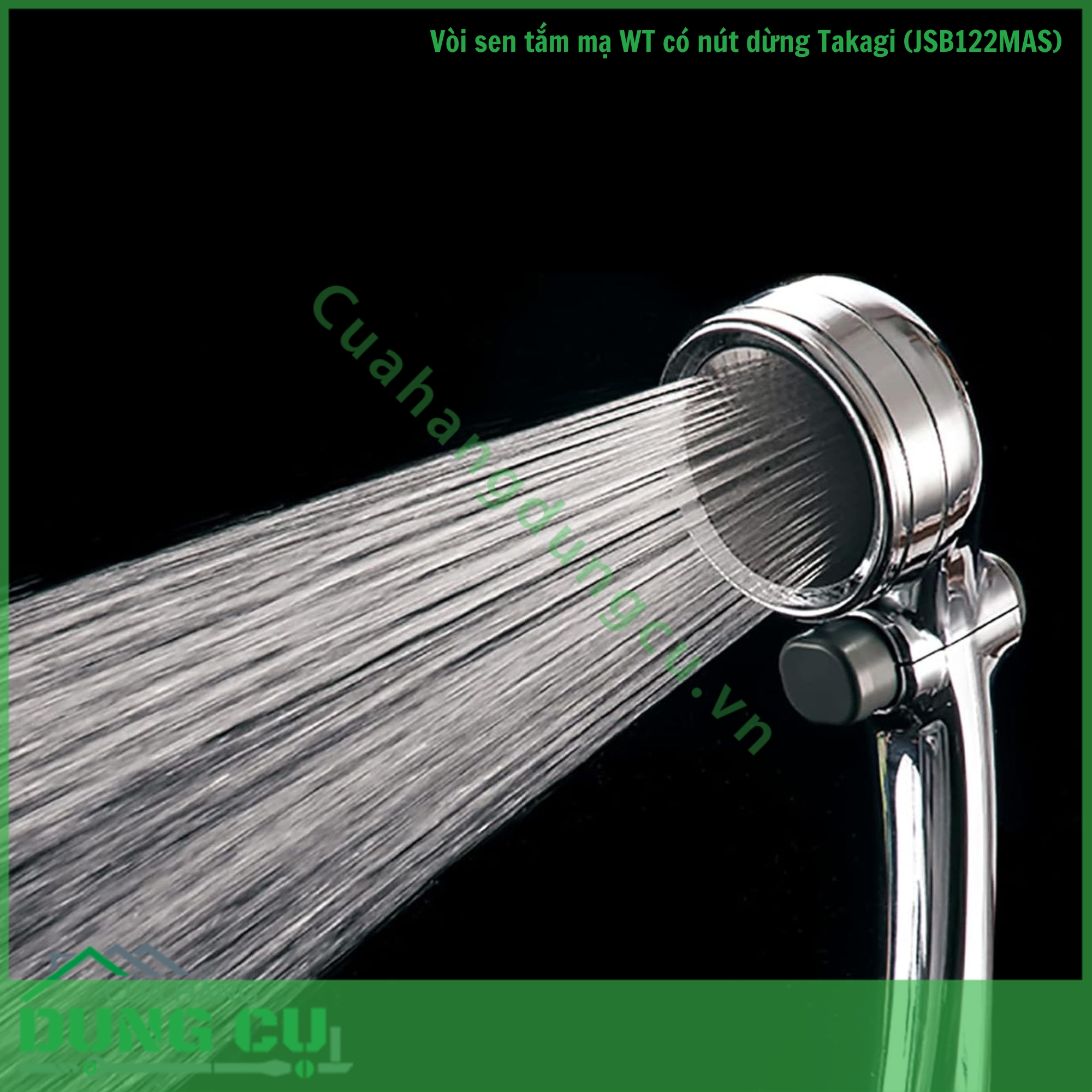 Bộ vòi sen tắm mạ WT có nút dừng Takagi (JSB122MAS)