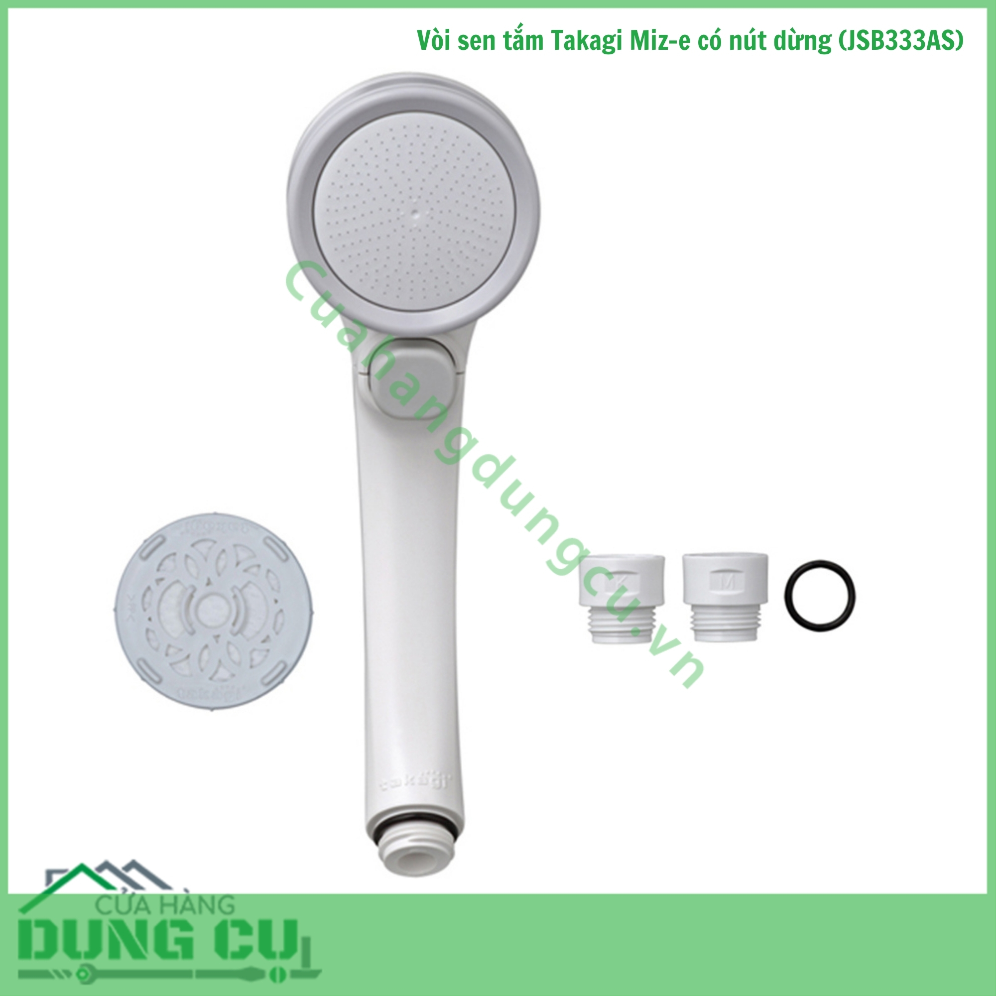 Vòi sen tắm Takagi Miz-e có nút dừng (JSB333AS)