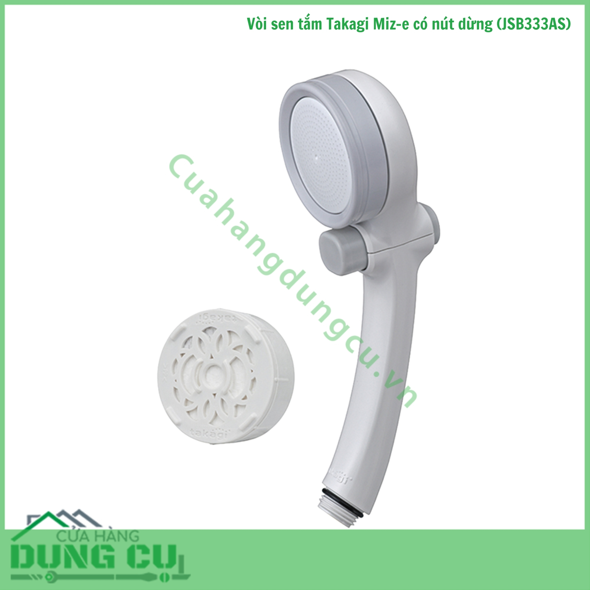 Vòi sen tắm Takagi Miz-e có nút dừng (JSB333AS)