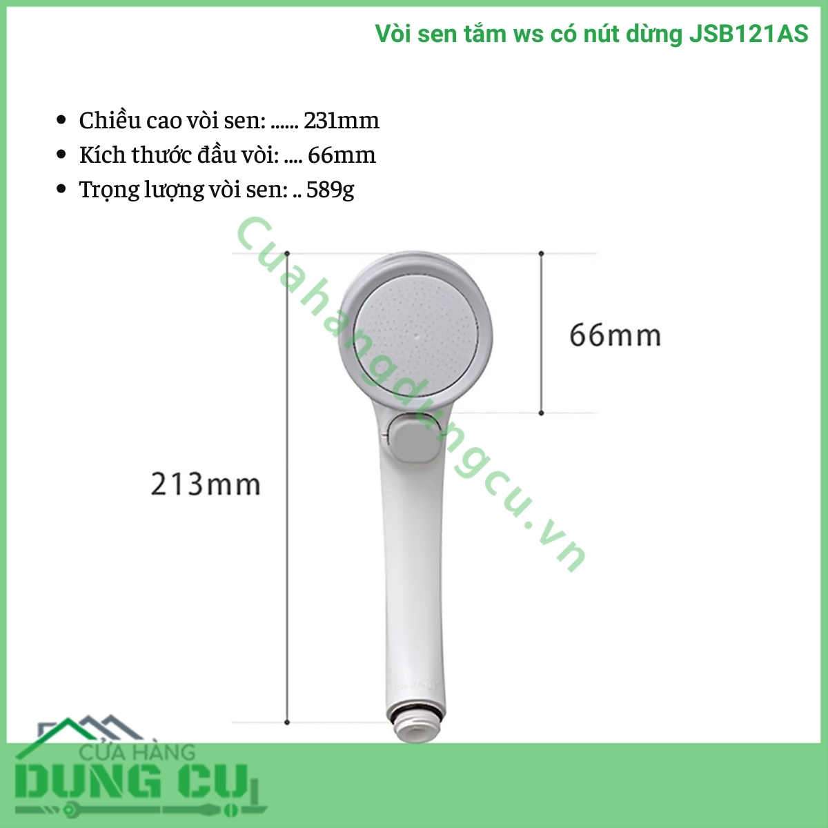 Vòi sen tắm WS có nút dừng Takagi (JSB121AS)