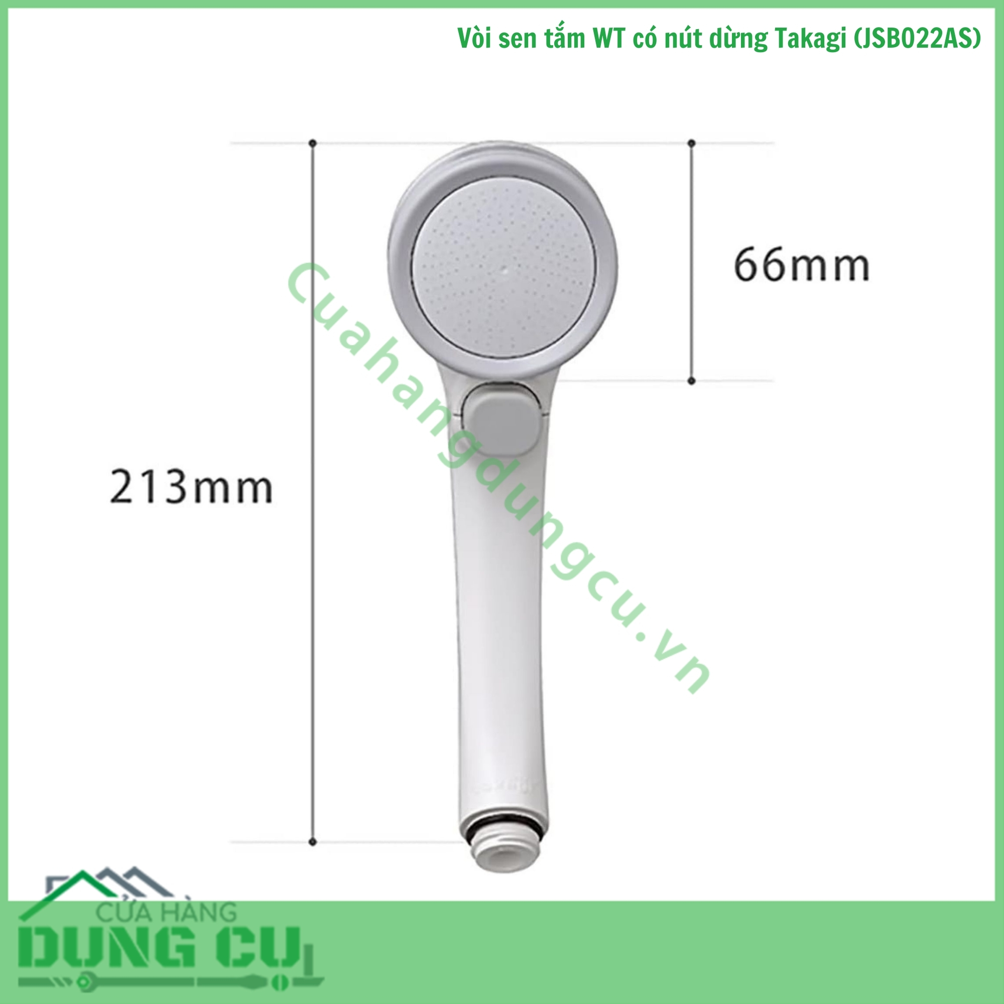 Vòi sen tắm WT có nút dừng Takagi (JSB022AS)
