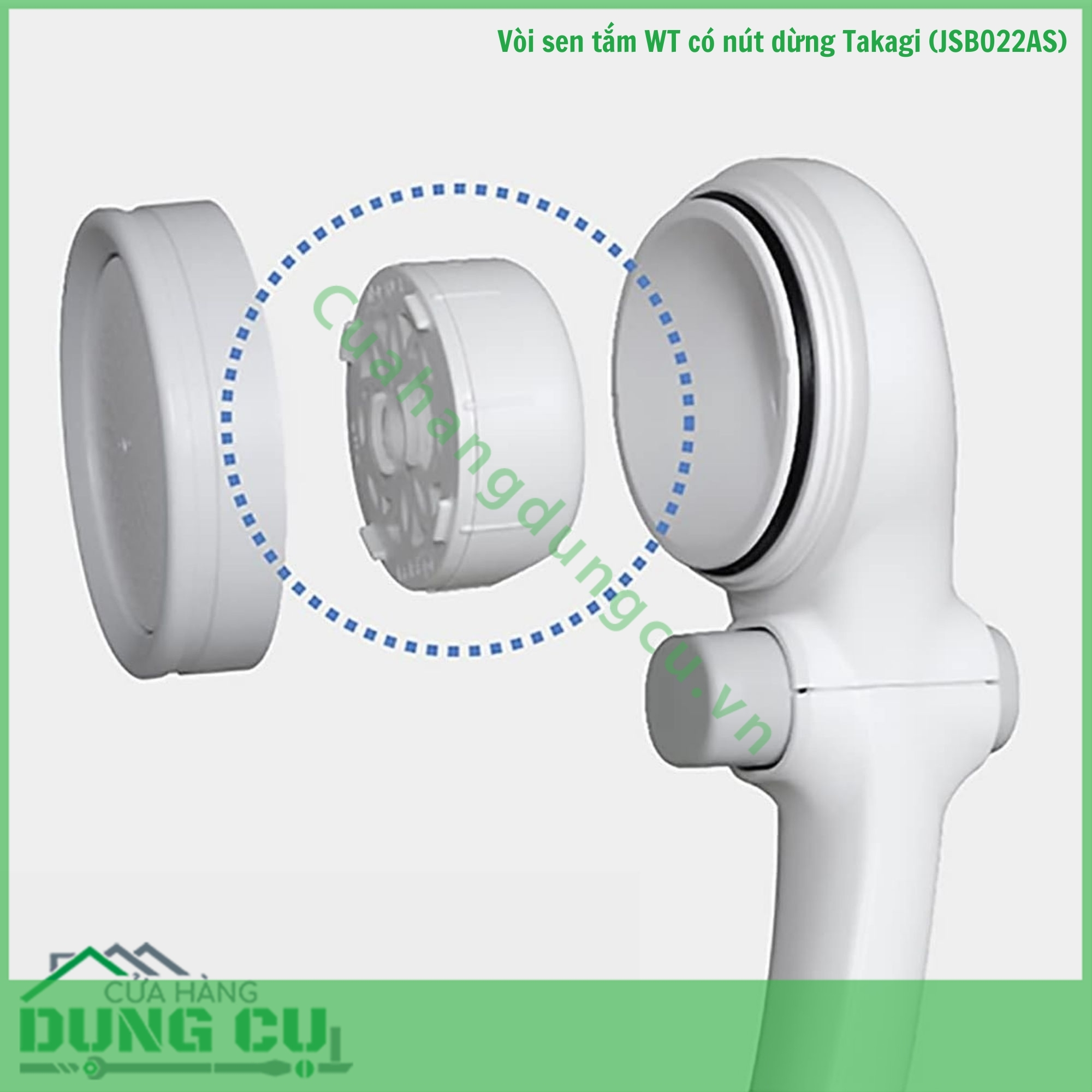 Vòi sen tắm WT có nút dừng Takagi (JSB022AS)