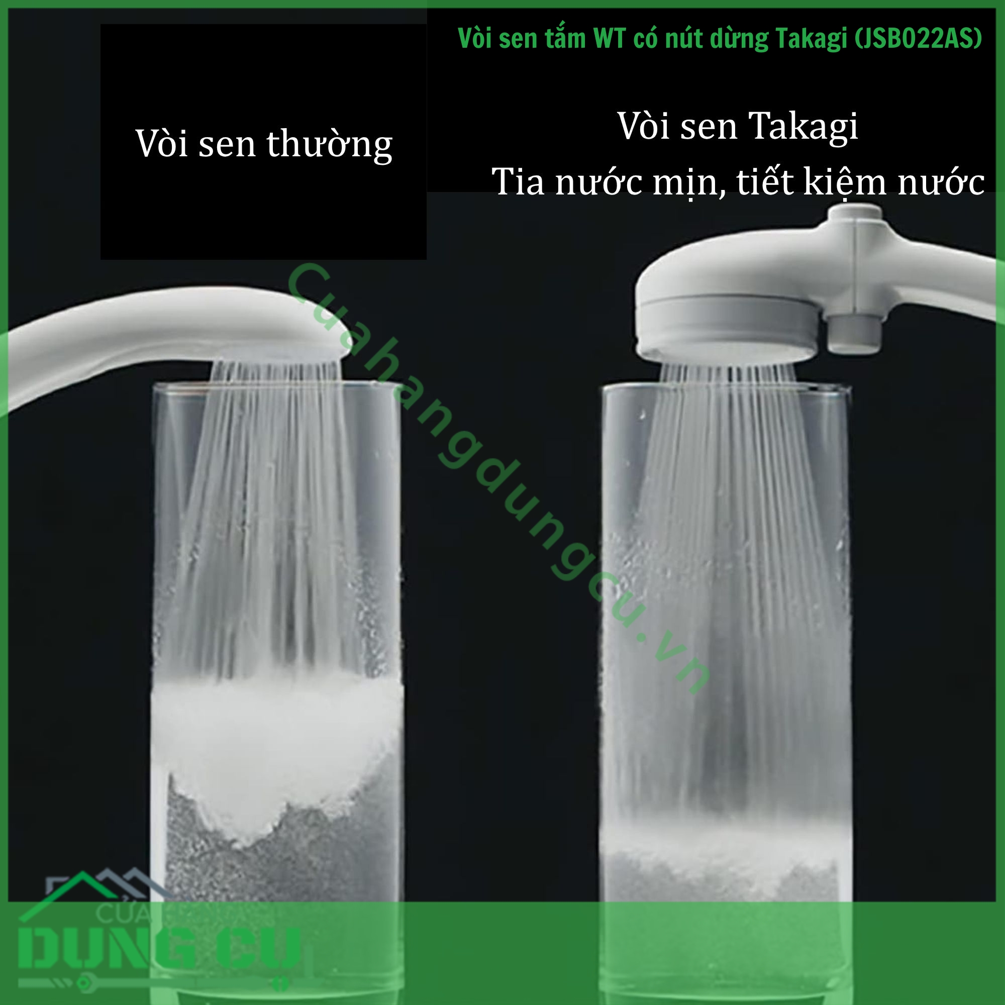 Vòi sen tắm WT có nút dừng Takagi (JSB022AS)