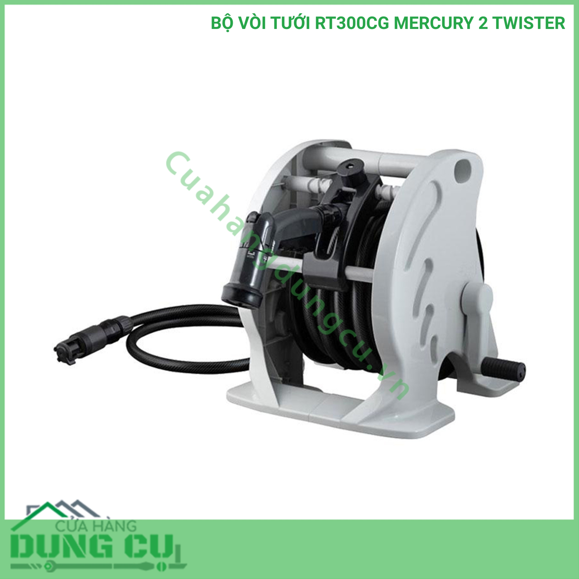 Bộ vòi thu rút tưới vườn Takagi Mercury 2 Twister (CG) 30m RT330CG