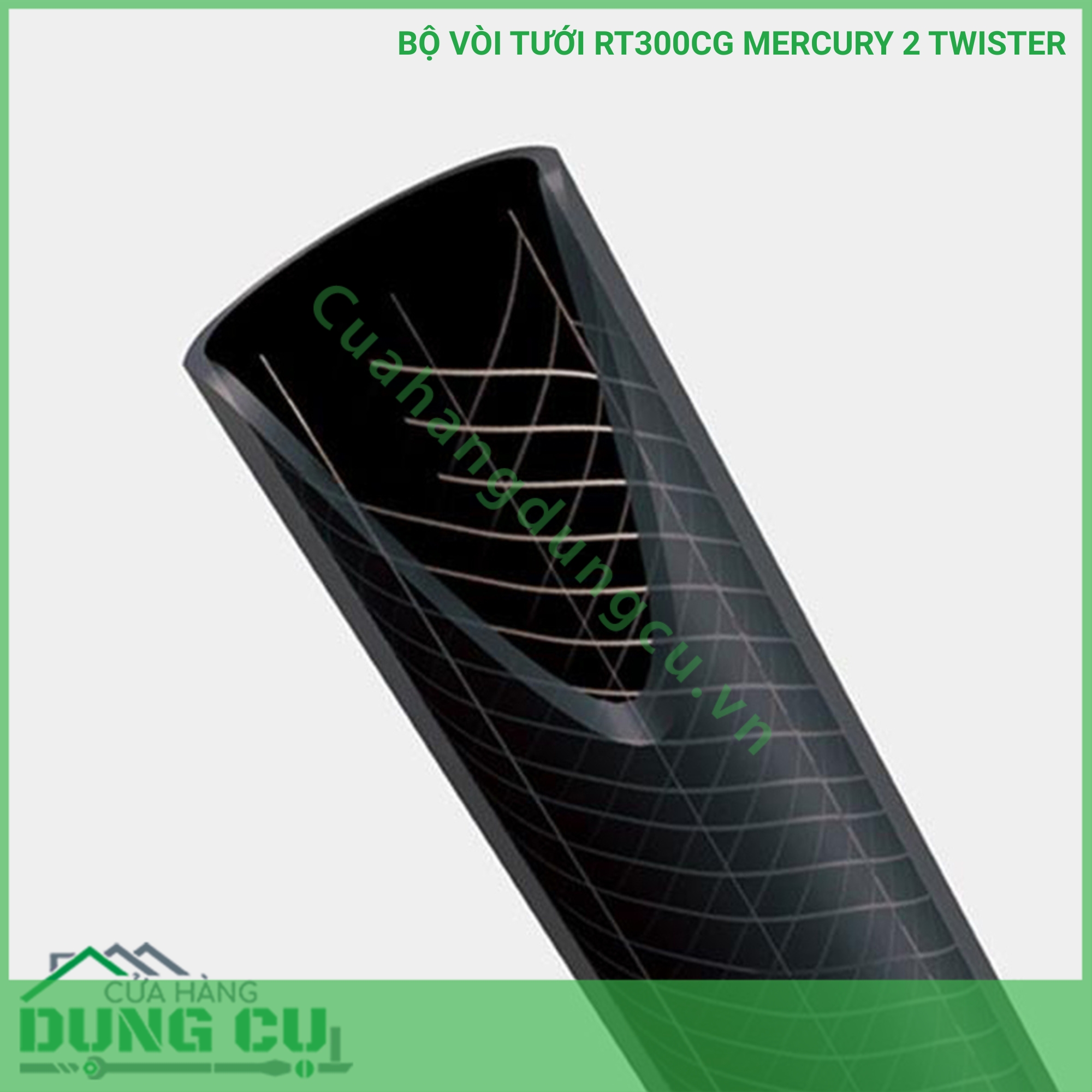 Bộ vòi thu rút tưới vườn Takagi Mercury 2 Twister (CG) 30m RT330CG