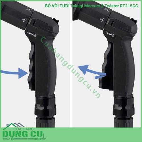 Bộ vòi thu rút tưới vườn Takagi Mercury 2 Twister (CG) 15m RT215CG