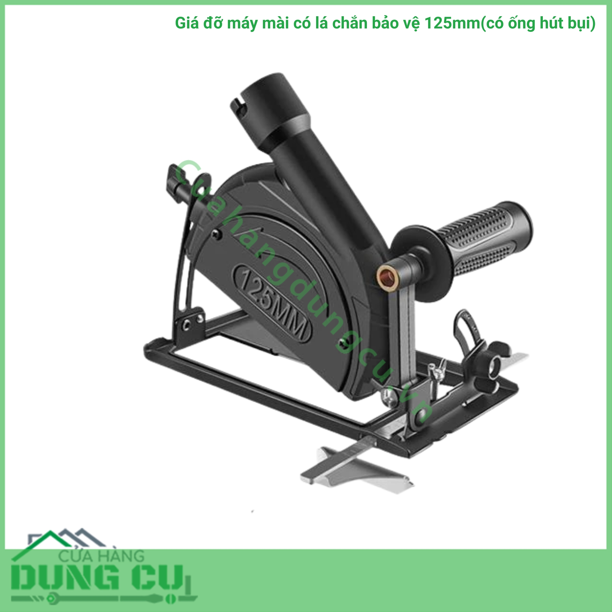 Giá đỡ máy mài có lá chắn bảo vệ 125mm(có ống hút bụi)
