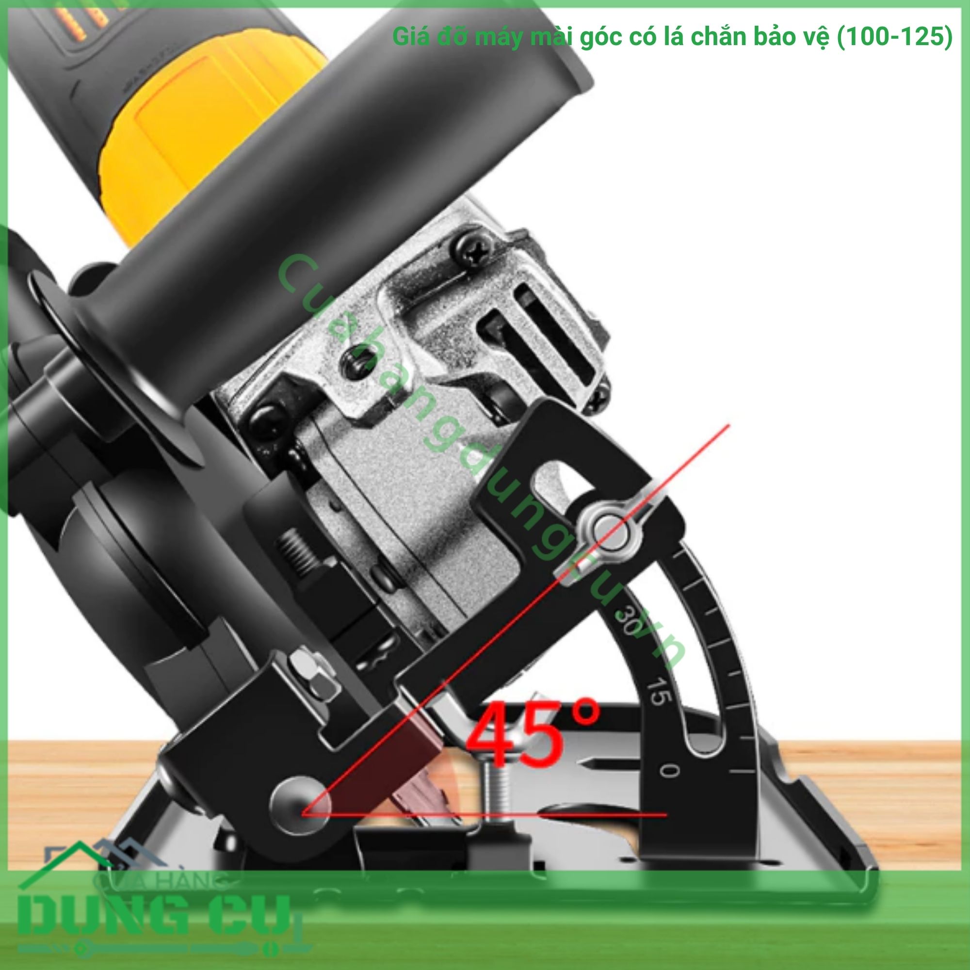 Giá đỡ máy mài góc có lá chắn bảo vệ (100-125)