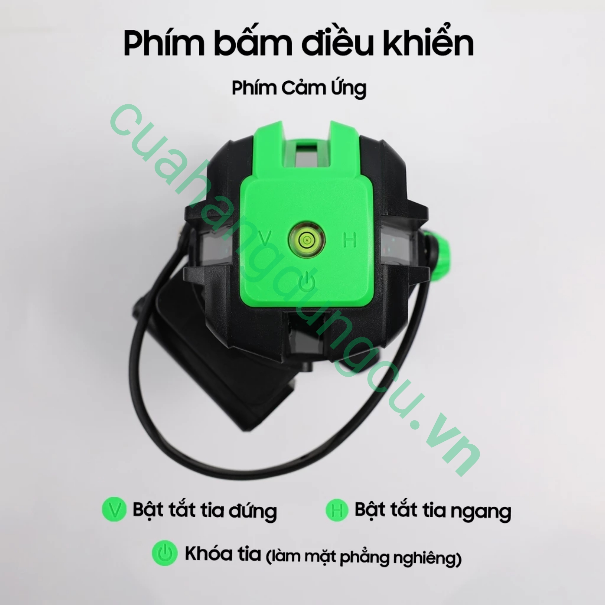 Máy cân bắng laze Akuza 5 tia (kèm chân)