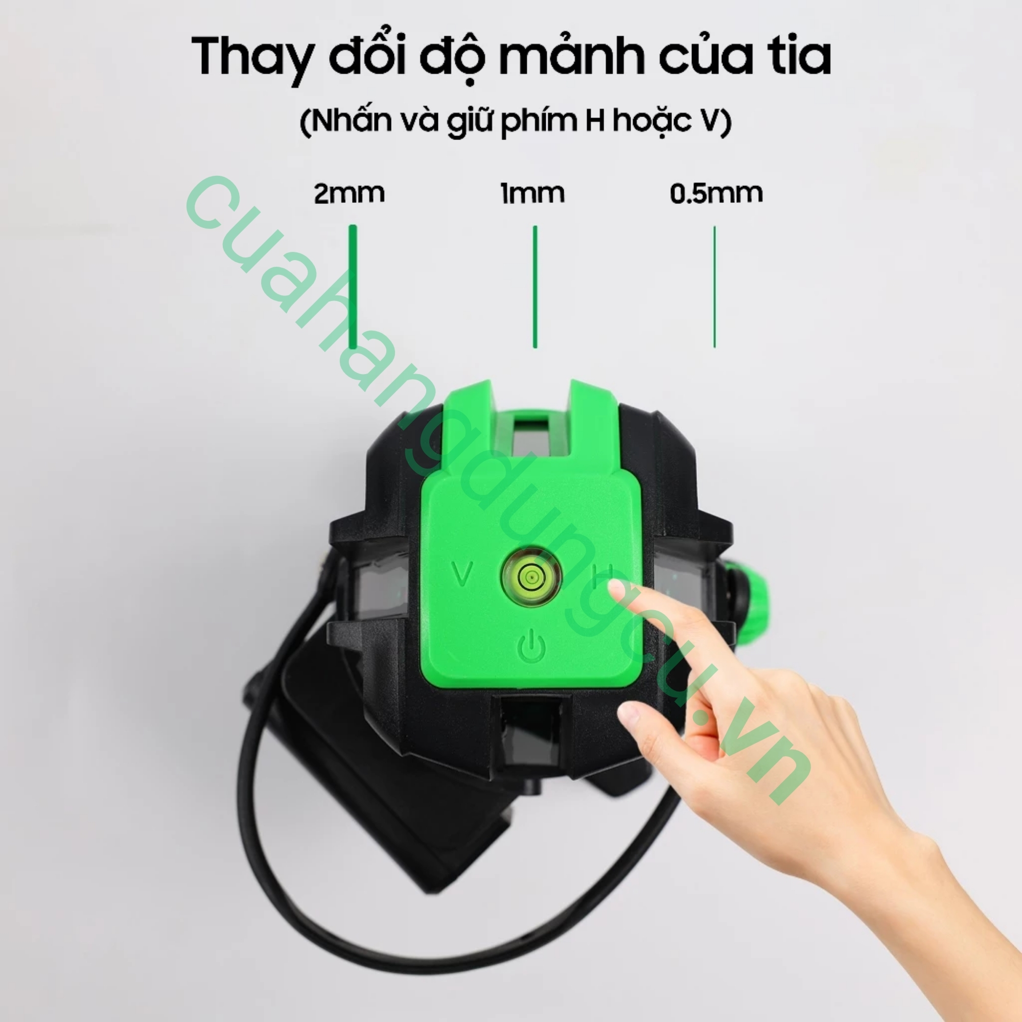 Máy cân bắng laze Akuza 5 tia (kèm chân)