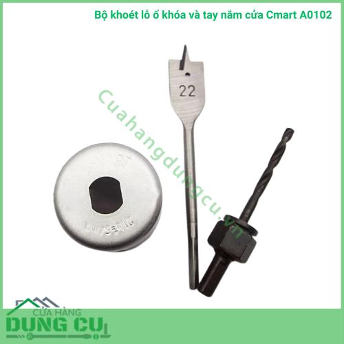Bộ khoét lỗ ổ khóa cửa Cmart A0102