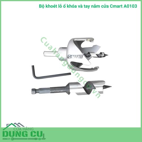 Bộ khoét lỗ ổ khóa cửa Cmart A0103