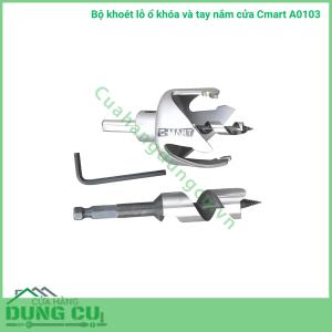 Bộ khoét lỗ ổ khóa cửa Cmart A0103