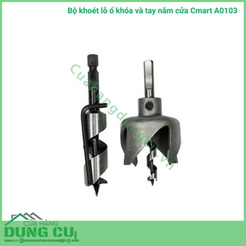 Bộ khoét lỗ ổ khóa cửa Cmart A0103