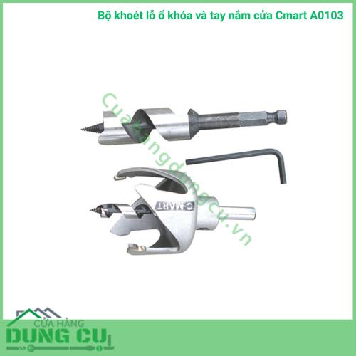 Bộ khoét lỗ ổ khóa cửa Cmart A0103