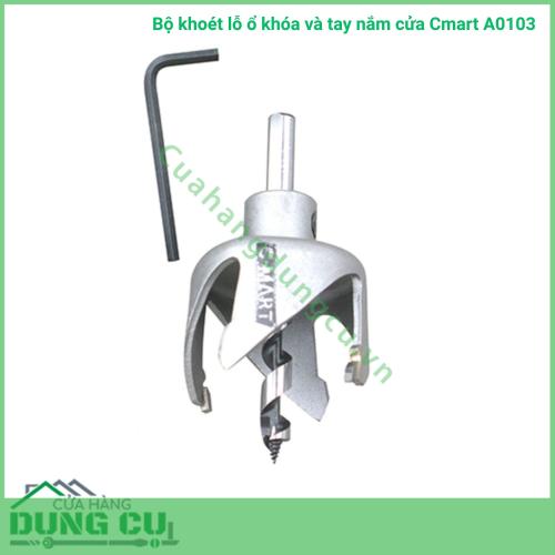 Bộ khoét lỗ ổ khóa cửa Cmart A0103