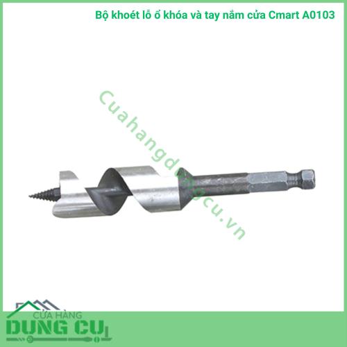 Bộ khoét lỗ ổ khóa cửa Cmart A0103