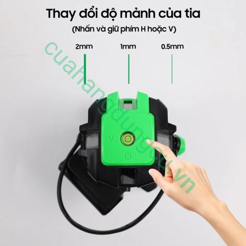 Máy cân bắng laze Akuza 5 tia (kèm chân)