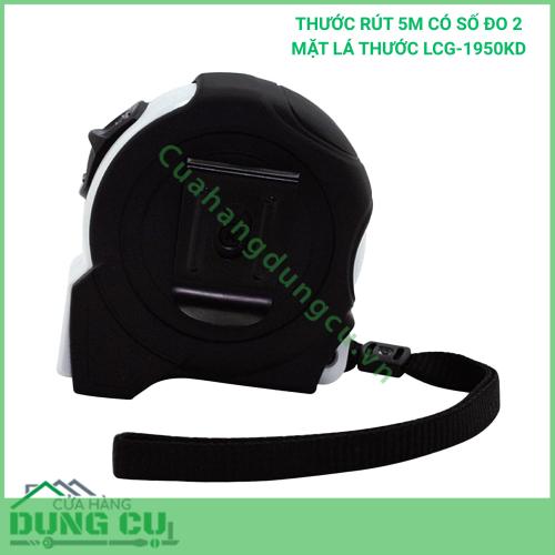 THƯỚC RÚT 5M CÓ SỐ ĐO 2 MẶT LÁ THƯỚC LCG-1950KD
