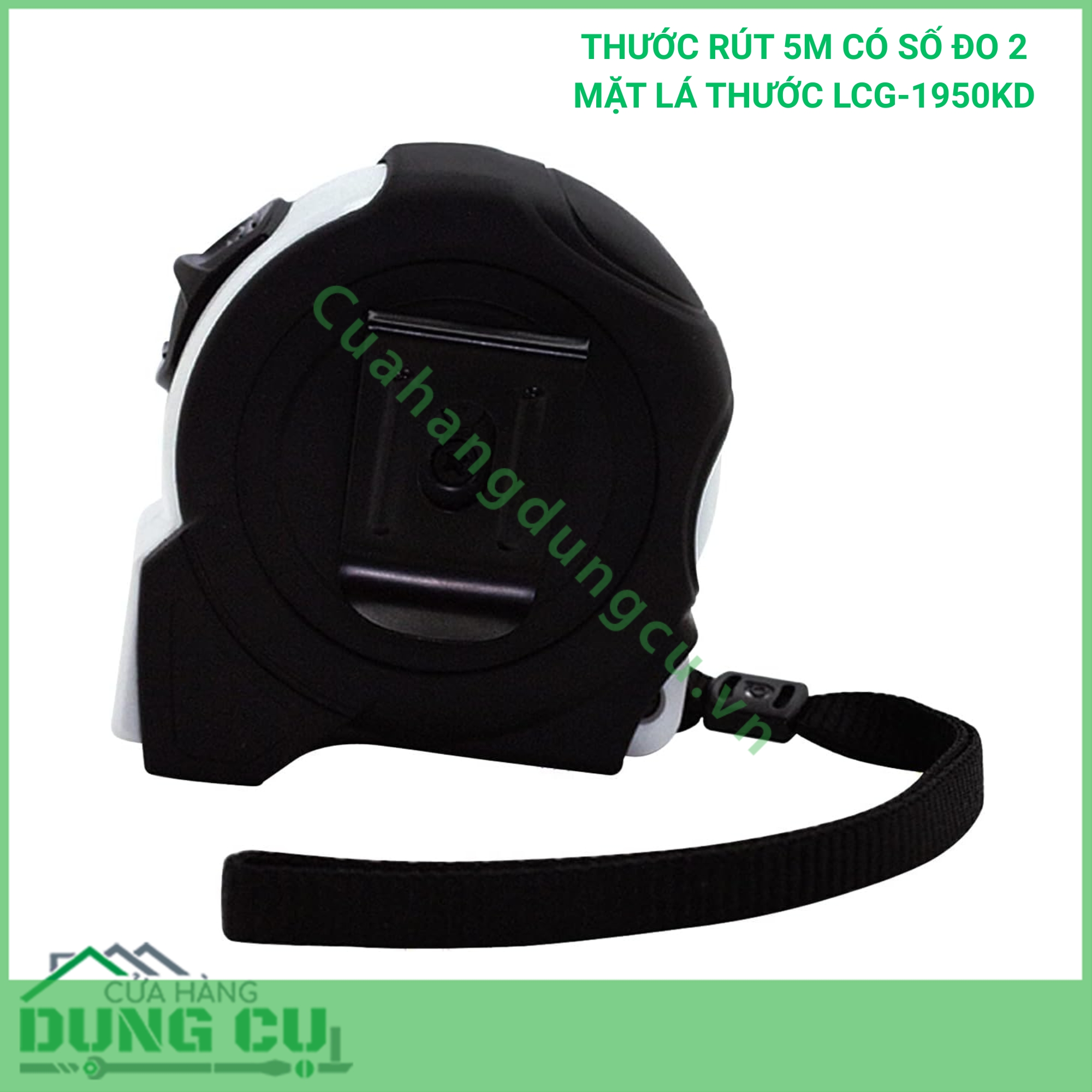 THƯỚC RÚT 5M CÓ SỐ ĐO 2 MẶT LÁ THƯỚC LCG-1950KD