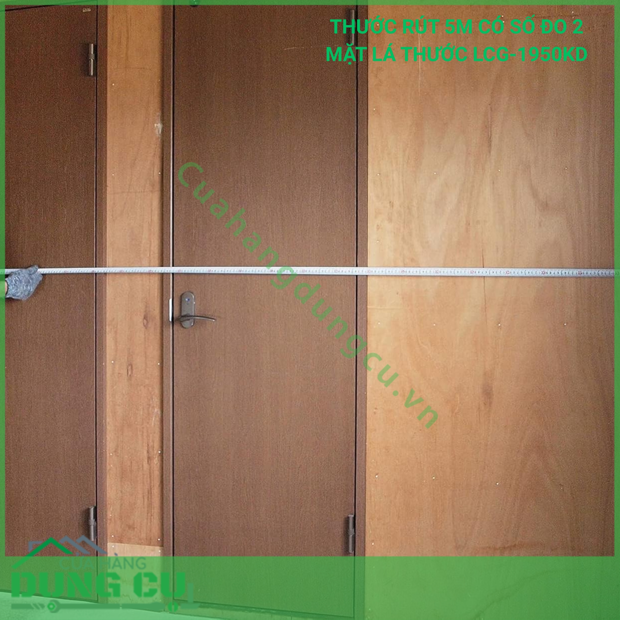 THƯỚC RÚT 5M CÓ SỐ ĐO 2 MẶT LÁ THƯỚC LCG-1950KD