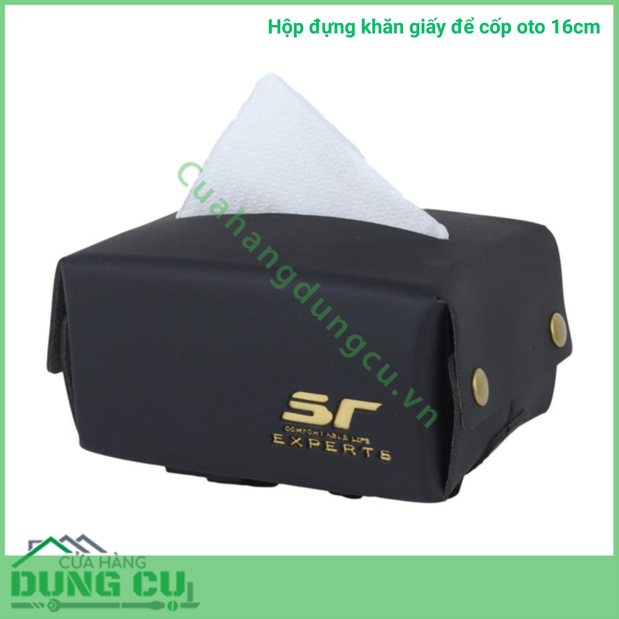 Hộp đựng khăn giấy để cốp oto 16cm