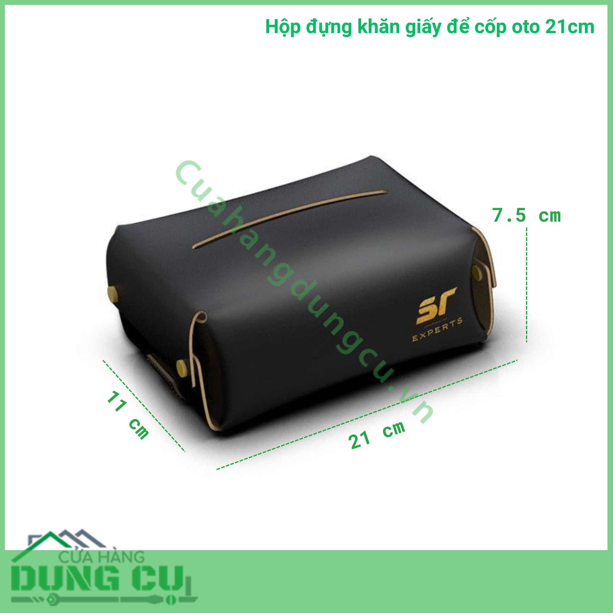 Hộp đựng khăn giấy để cốp oto 21cm