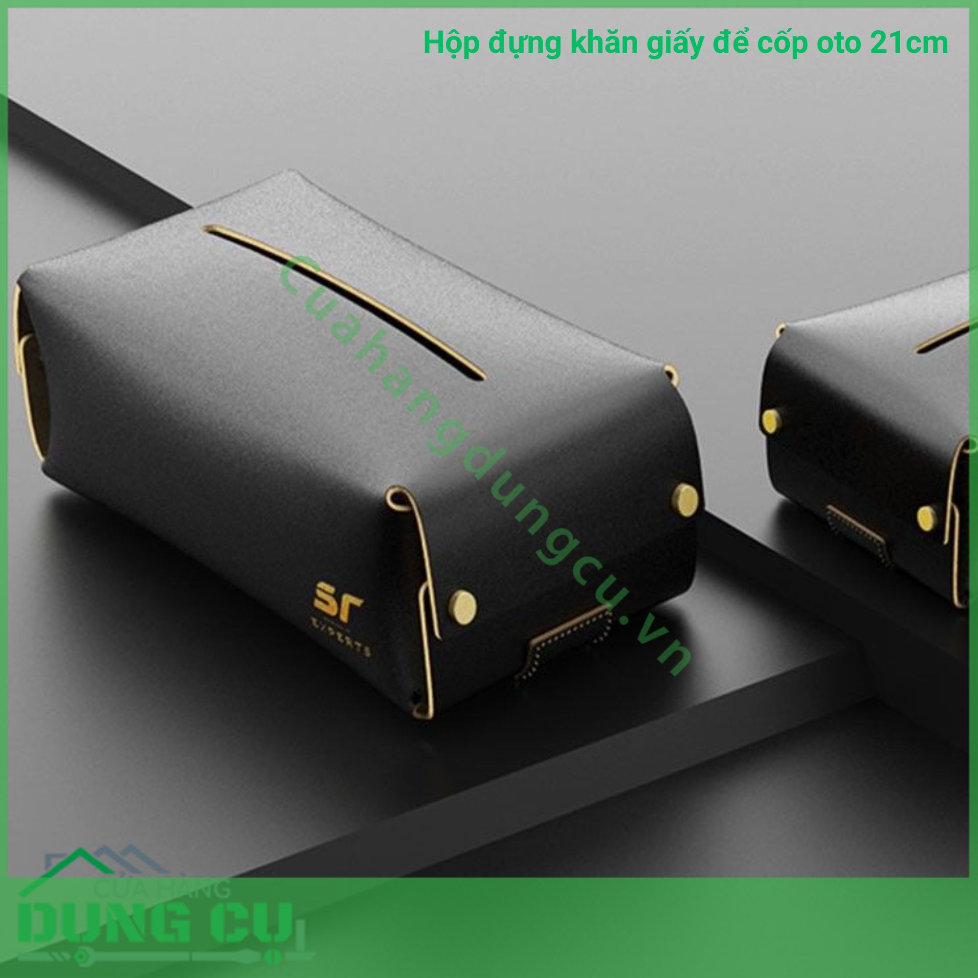 Hộp đựng khăn giấy để cốp oto 21cm