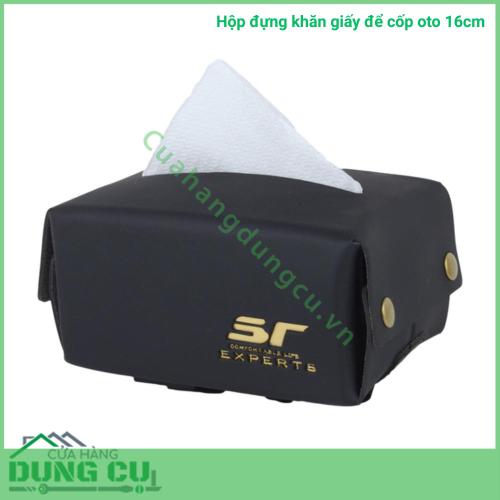 Hộp đựng khăn giấy để cốp oto 16cm