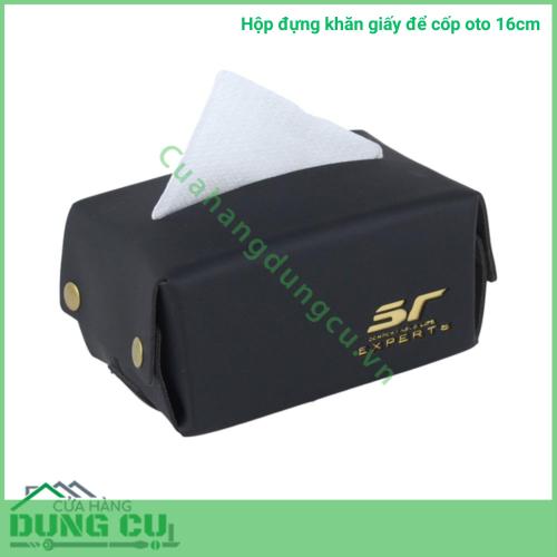 Hộp đựng khăn giấy để cốp oto 16cm