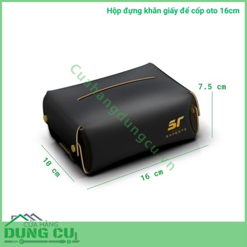Hộp đựng khăn giấy để cốp oto 16cm