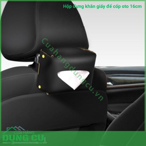 Hộp đựng khăn giấy để cốp oto 16cm