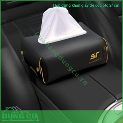 Hộp đựng khăn giấy để cốp oto 21cm