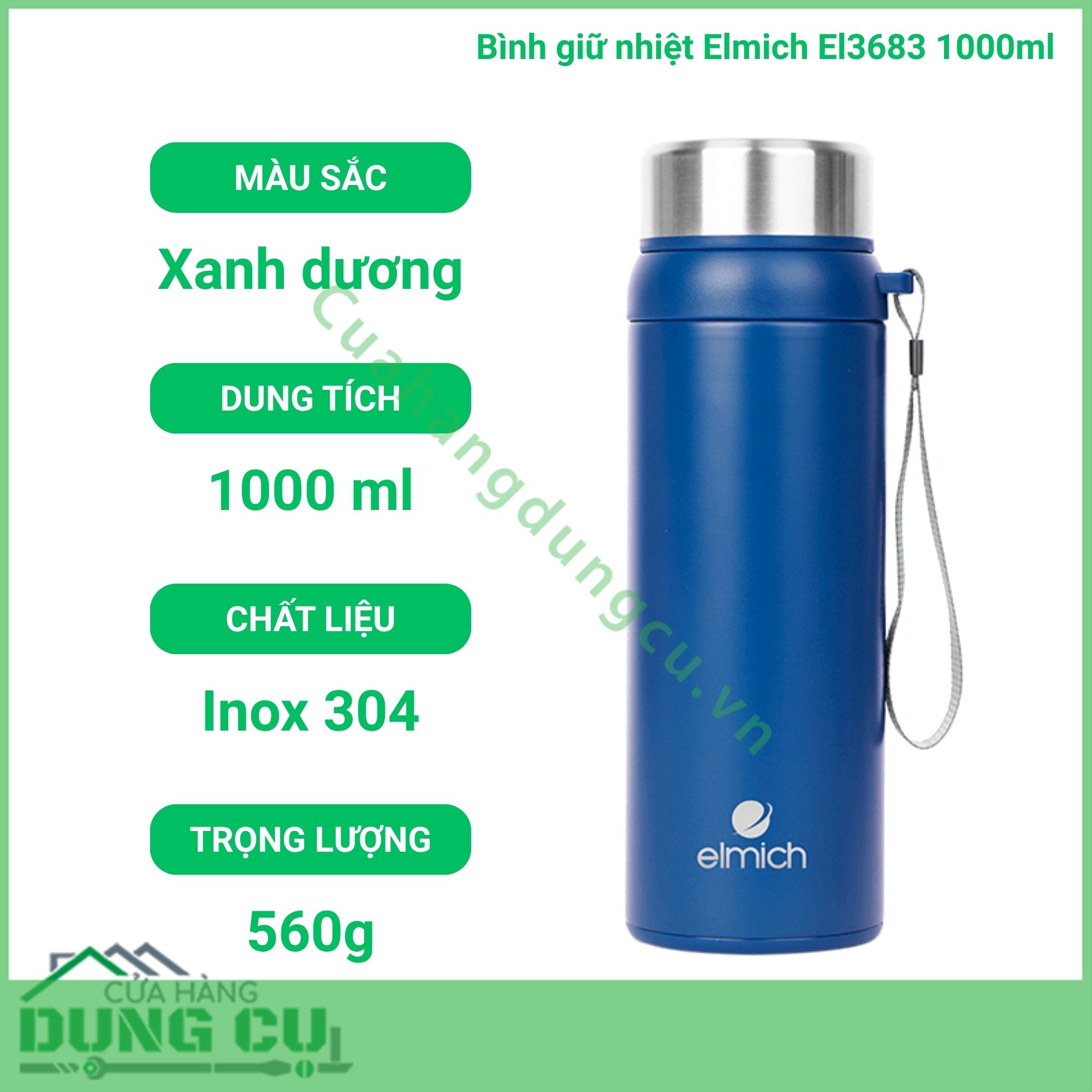 Bình giữ nhiệt Elmich El3683 1000ml