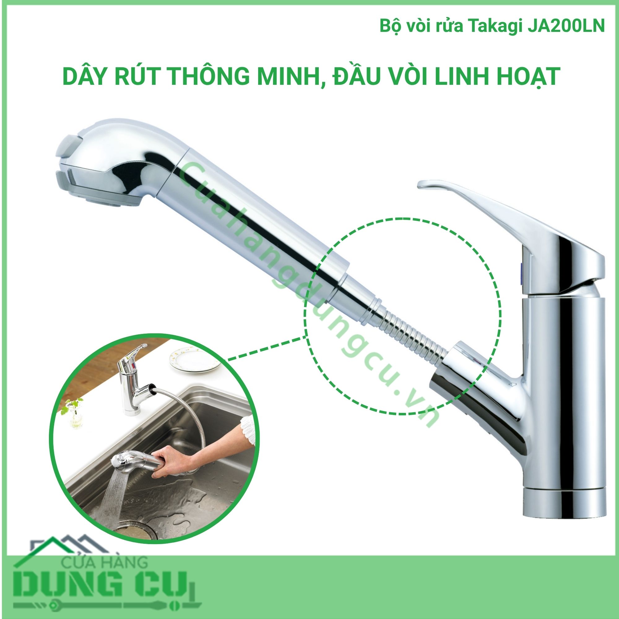 Bộ vòi rửa Takagi (JA200LN)