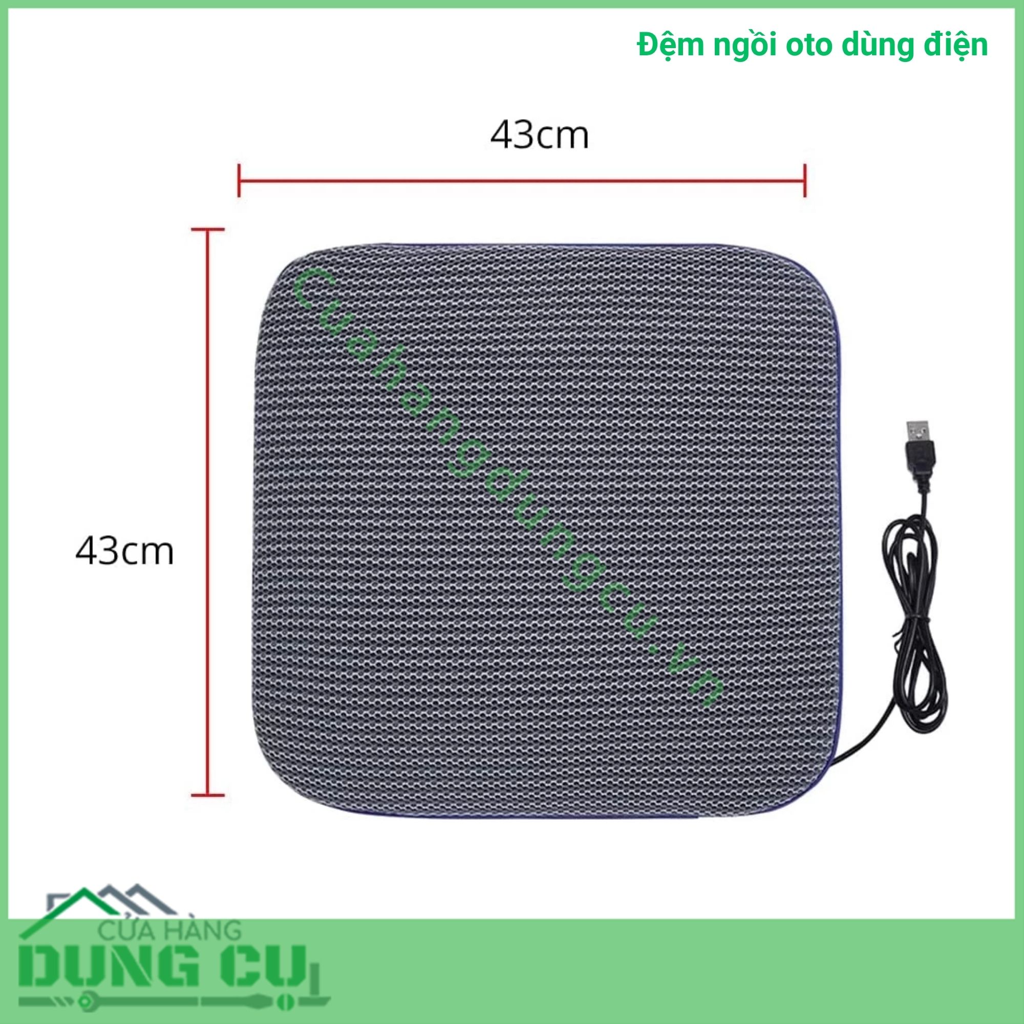 Đệm ngồi oto dùng điện