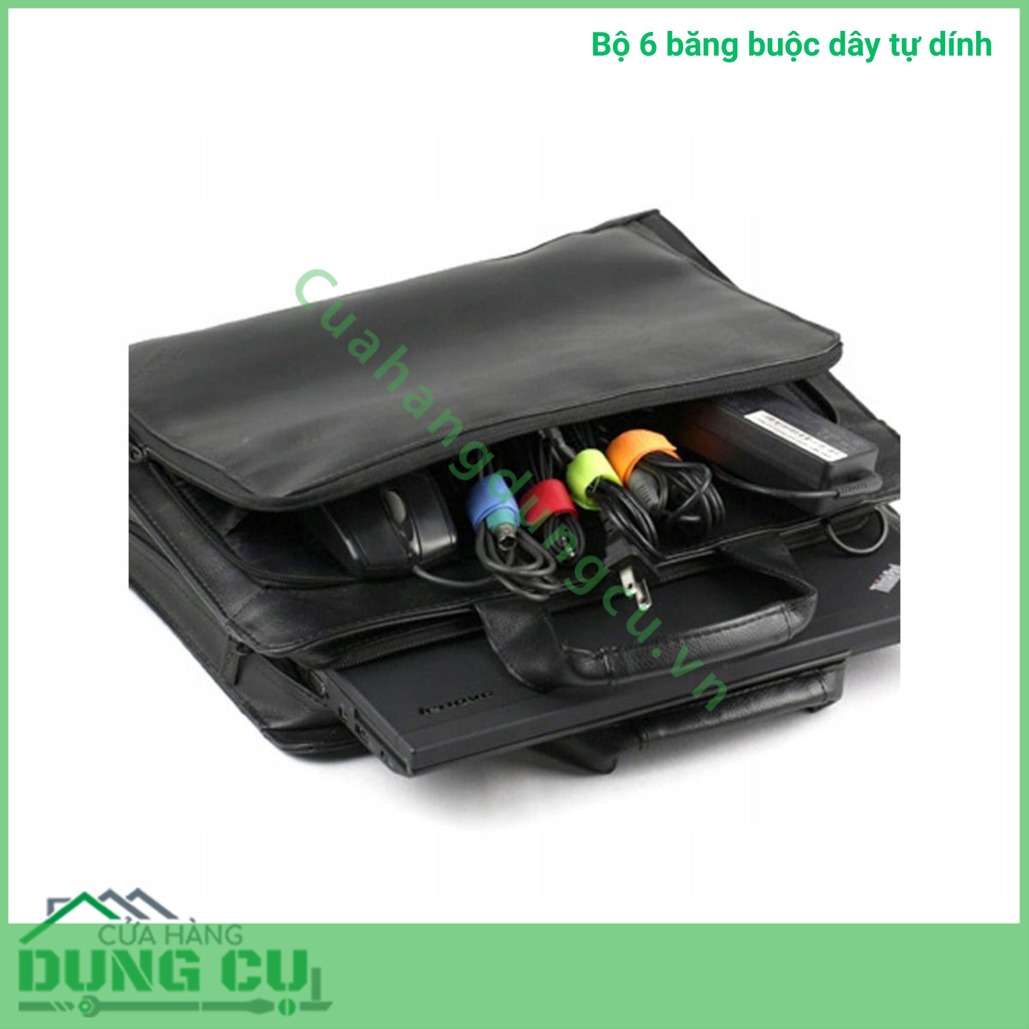 Bộ 6 băng buộc dây tự dính