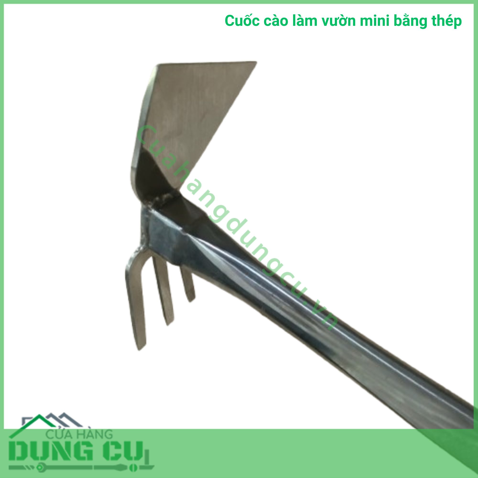 Cuốc cào làm vườn mini bằng thép