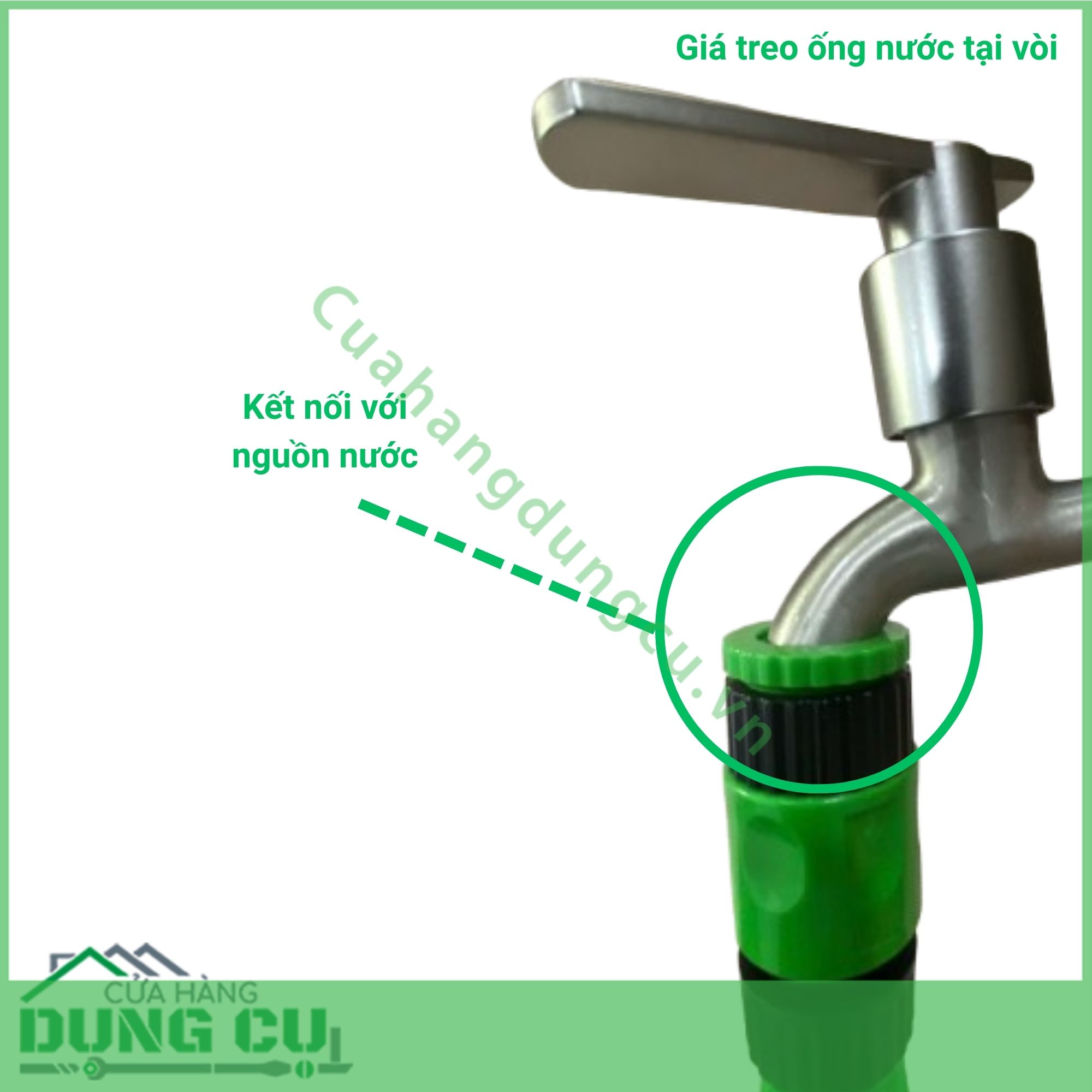 Giá treo ống nước tại vòi