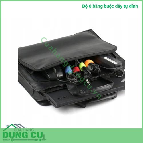 Bộ 6 băng buộc dây tự dính