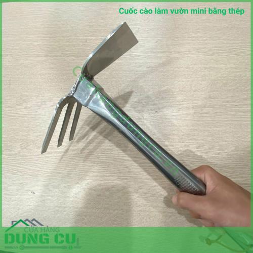 Cuốc cào làm vườn mini bằng thép