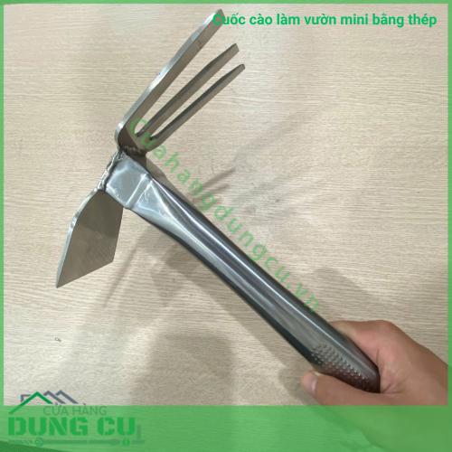 Cuốc cào làm vườn mini bằng thép