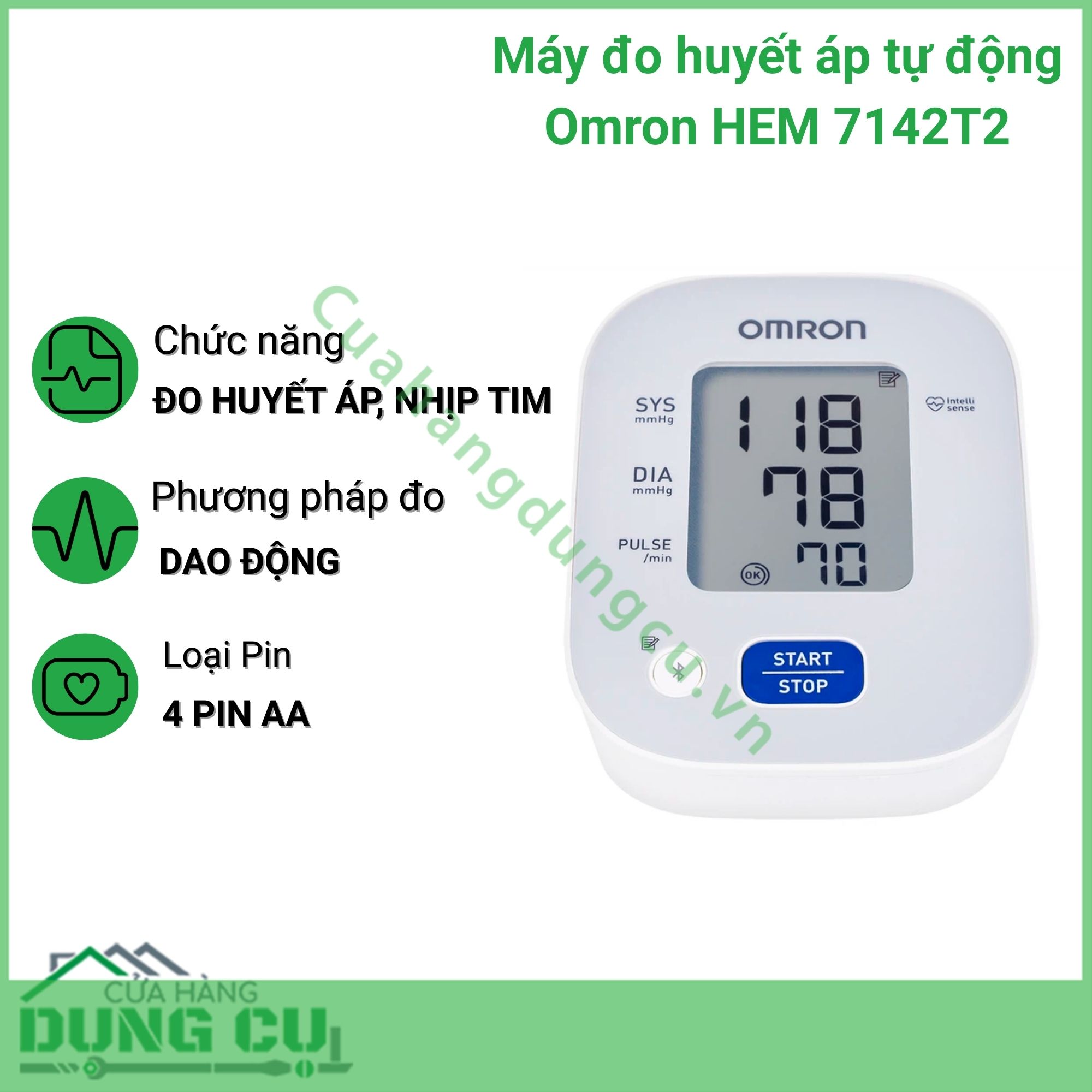 Máy đo huyết áp tự động Omron HEM 7142T2