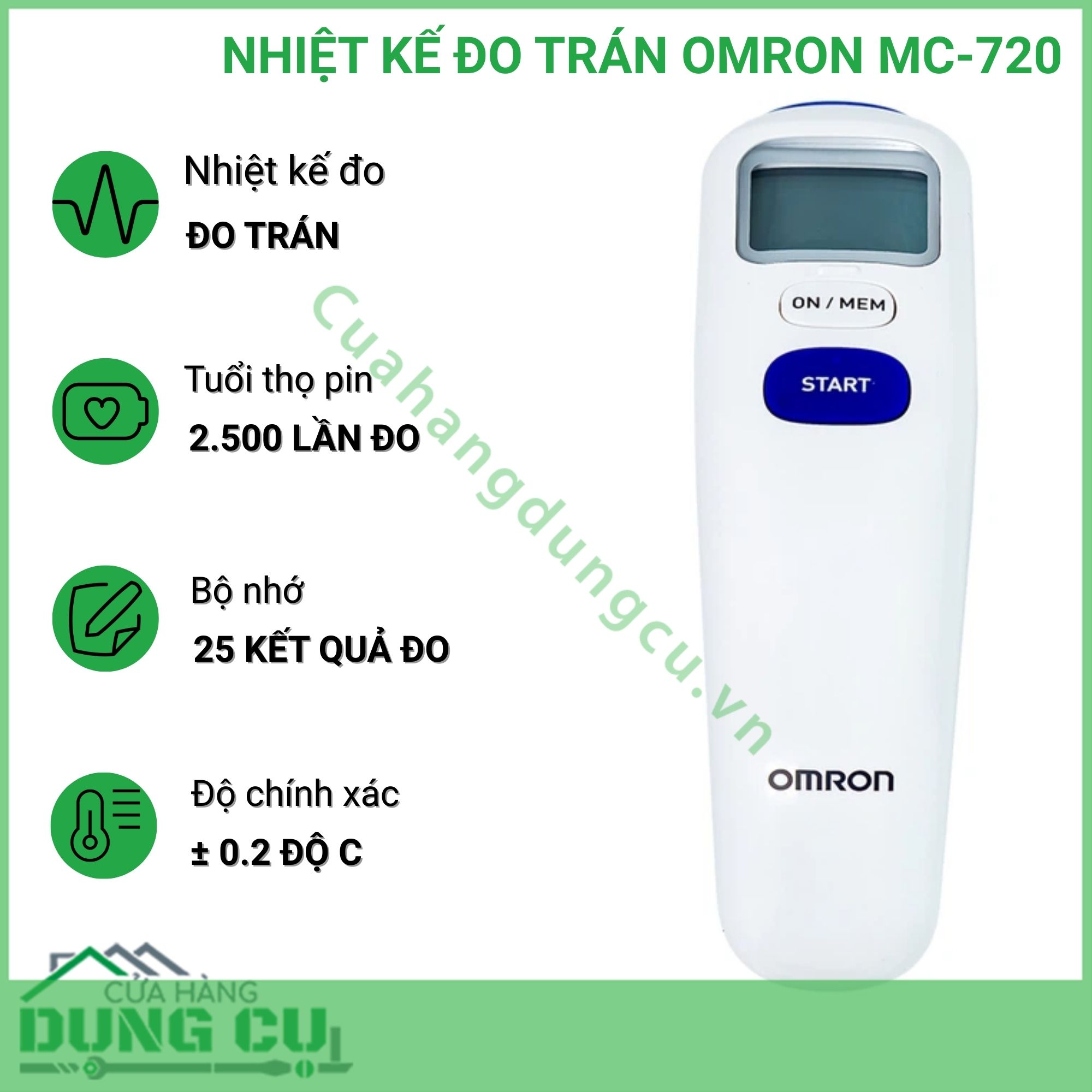 NHIỆT KẾ ĐO TRÁN OMRON MC-720