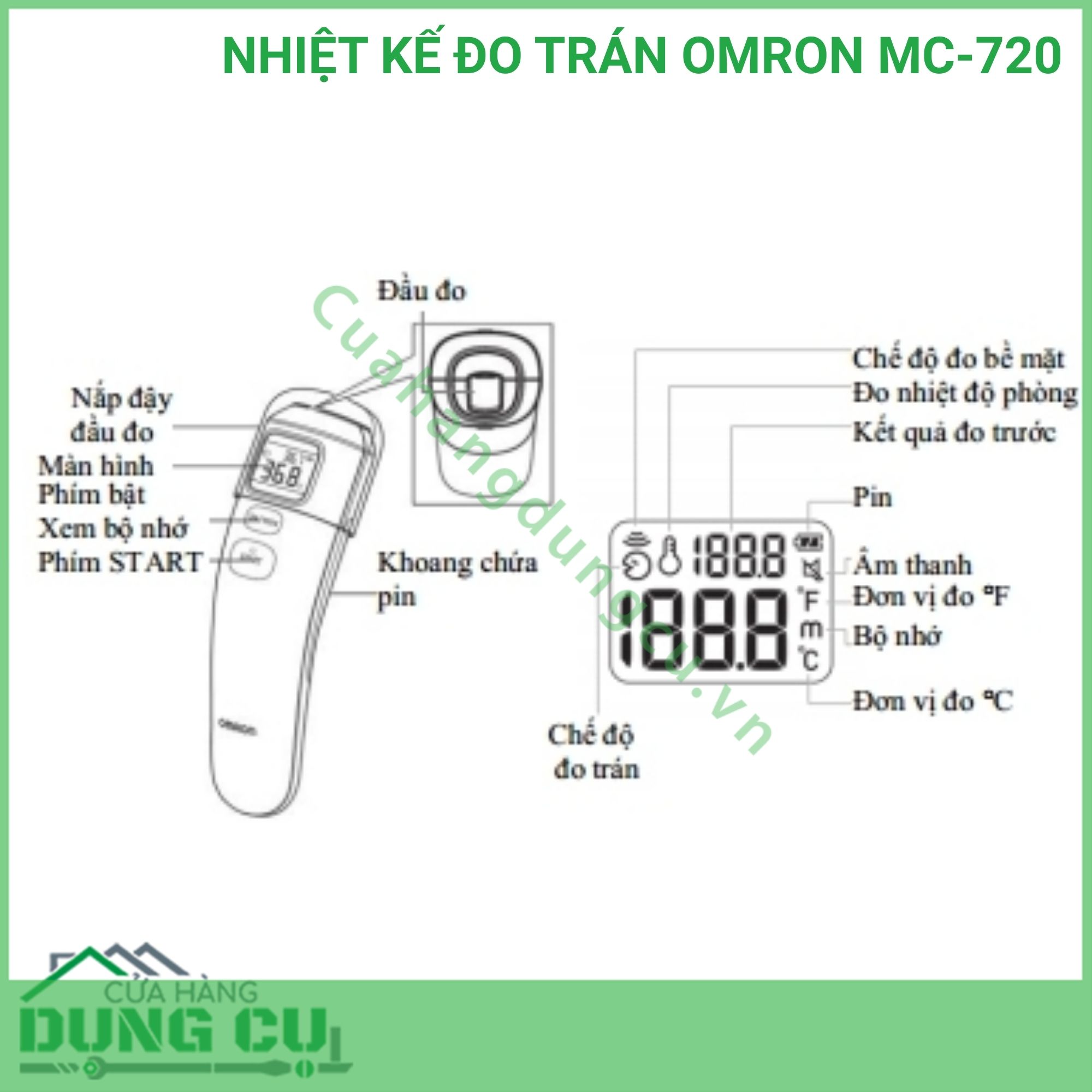 NHIỆT KẾ ĐO TRÁN OMRON MC-720