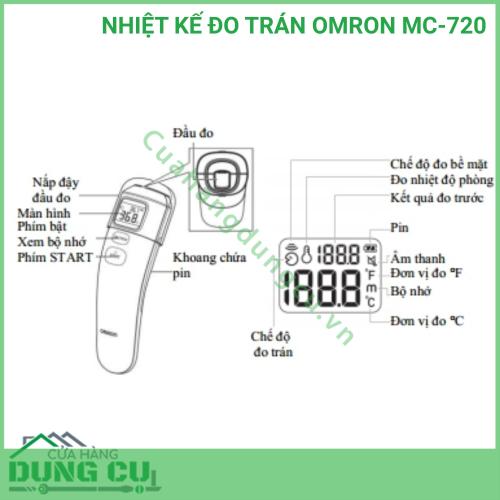 NHIỆT KẾ ĐO TRÁN OMRON MC-720