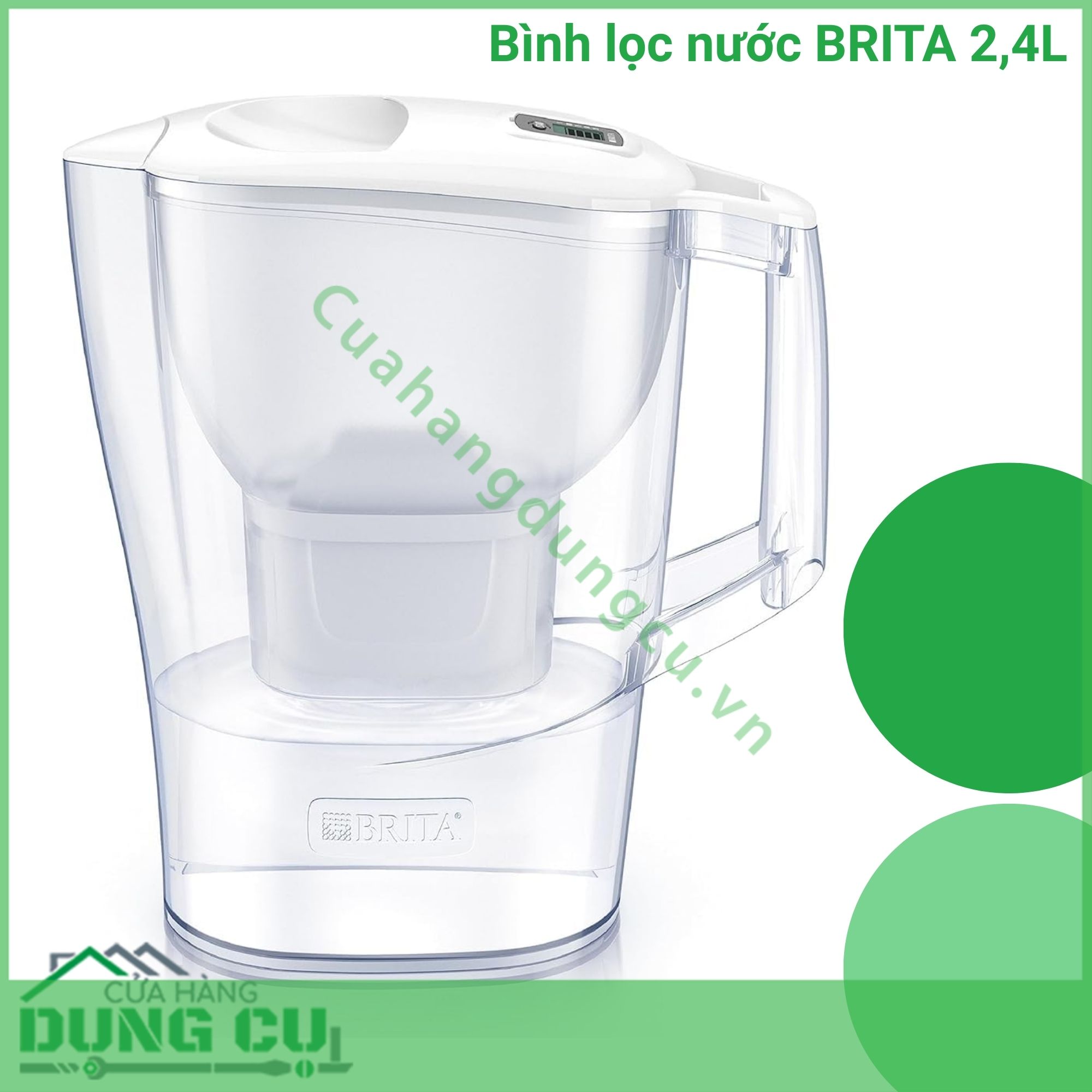 Bình lọc nước BRITA Aluna MX Pro 2 4L kèm 3 lõi lọc